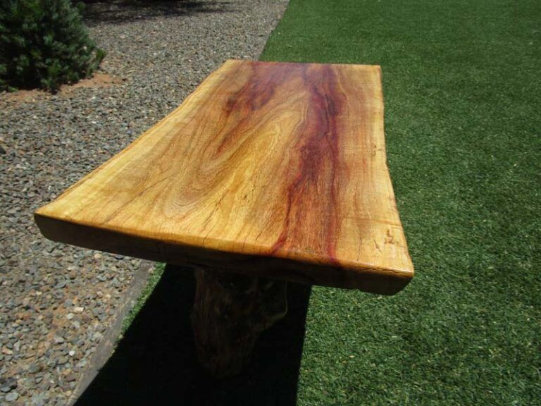 Carob End Table with Carob Wood Legs