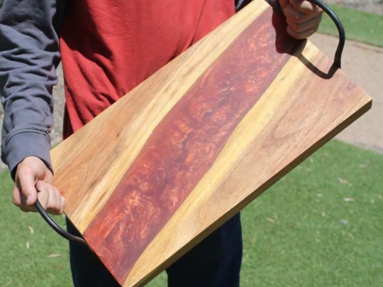 Charcuterie Board Epoxy and Mesquite